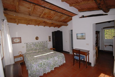 La chambre à coucher de l'appartement Forno