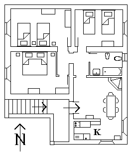 Plan de l'appartement